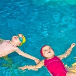 Swimming helps build a child's confidence